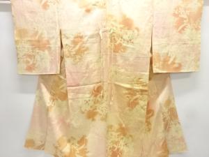 アンティーク　紋錦紗百合模様単衣長襦袢